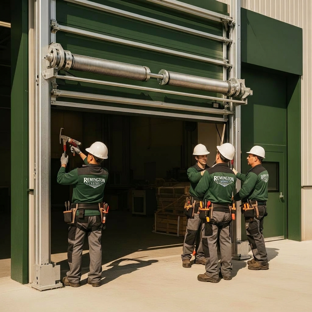 Remington installer fitting a torsion spring